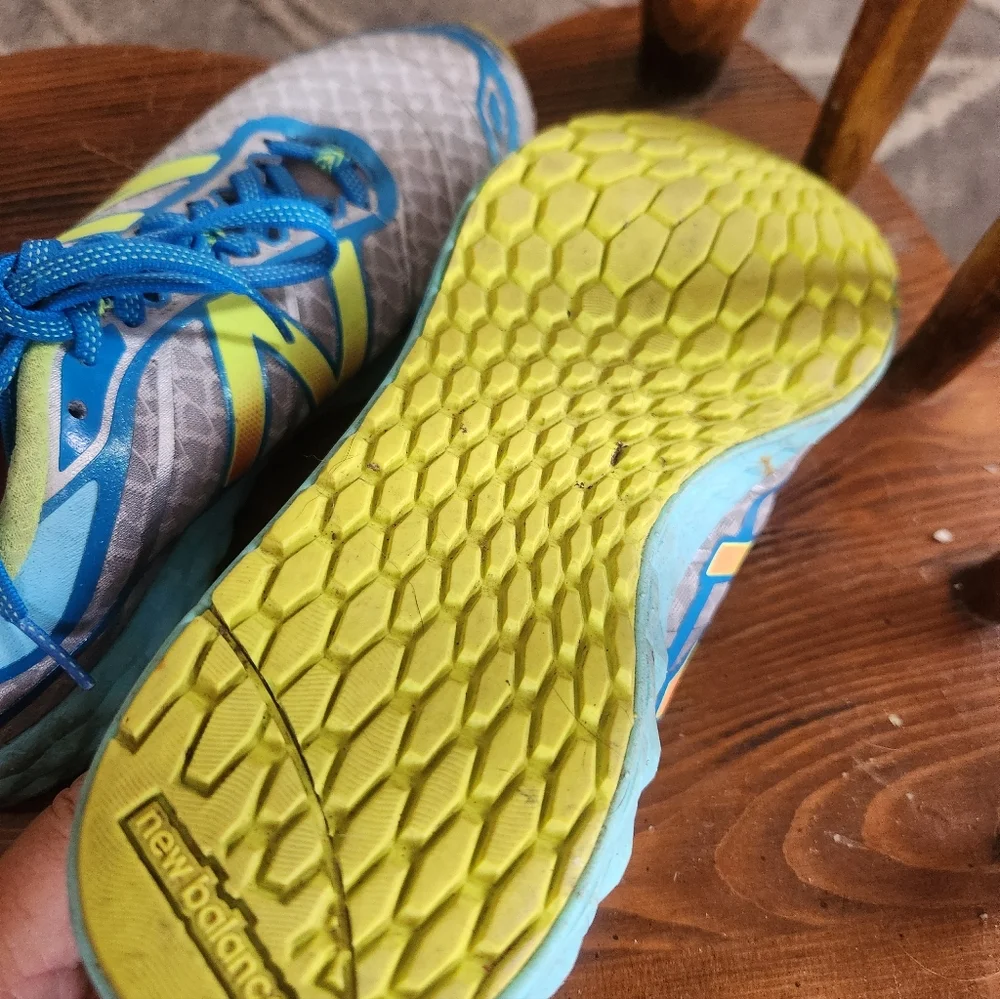 New Balance Teal and Yellow Athletic Running Sneakers